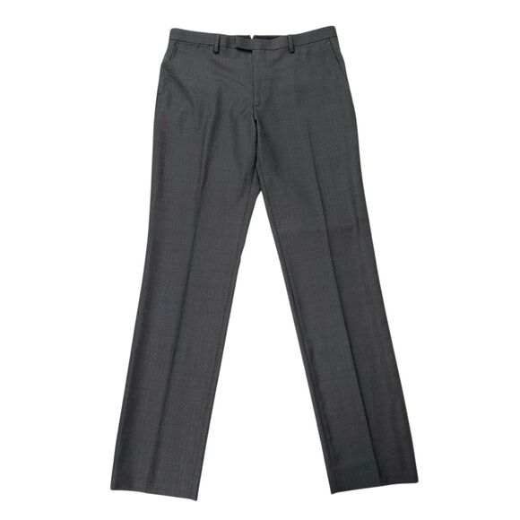 Banana Republic Pants Mens 33x33 Dark Gray Trabaldo Togna 1840 Wool Straight Leg - Picture 1 of 12